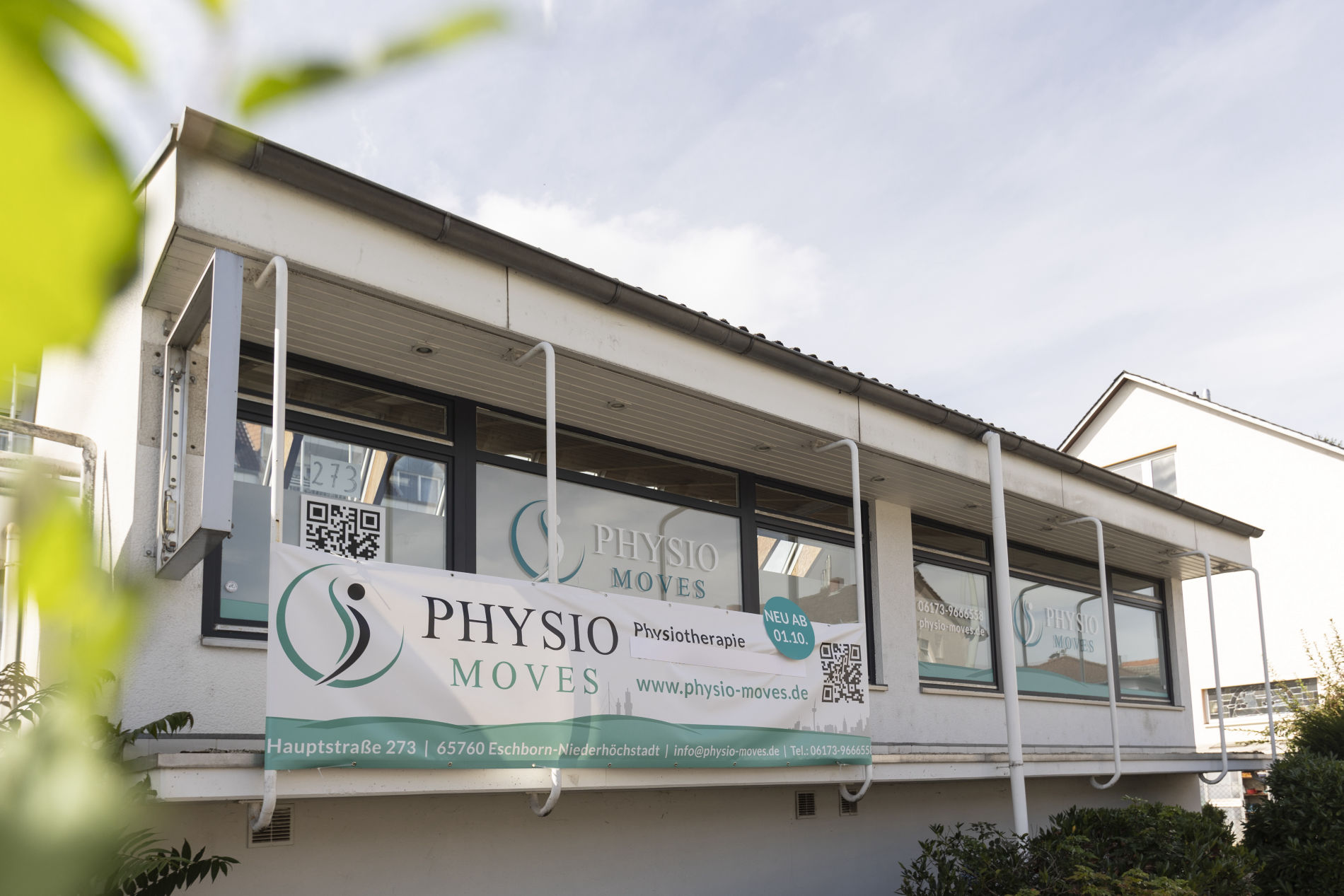 Physio Moves Außenansicht Gebäude
